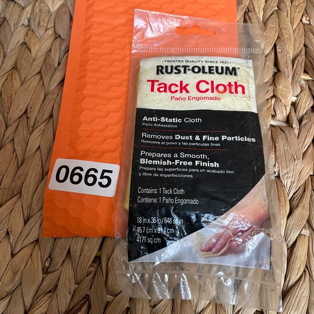 ✅ Rust-Oleum Tack Cloth Anti-Static Dust Removal Painting Prep 18x36  #️⃣0665